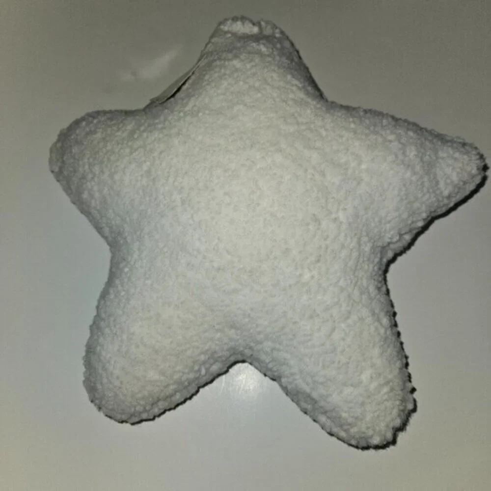 White Star Sherpa Decorative Pillow Plush Throw Decor 14